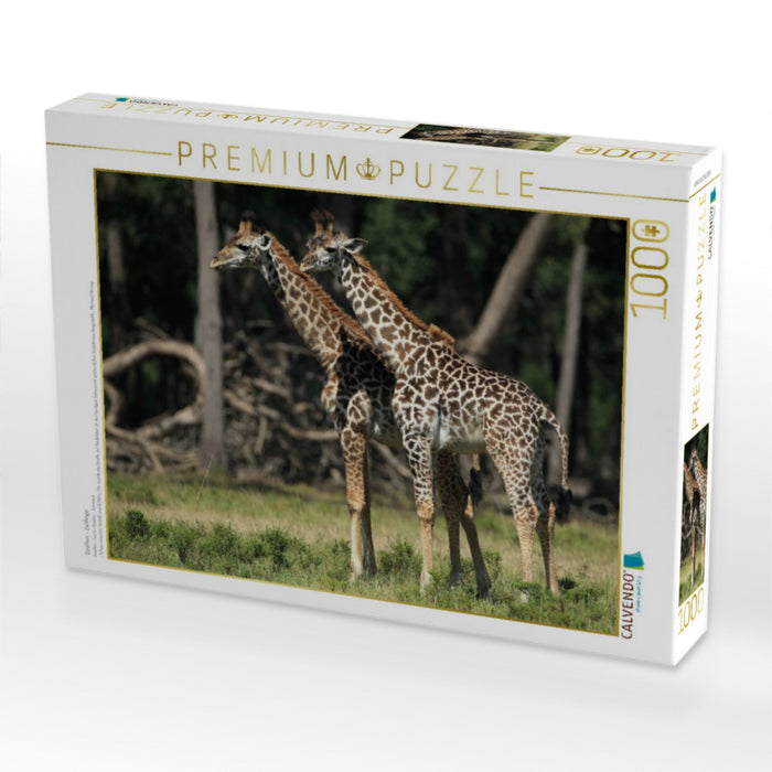 Giraffen – Zwillinge - CALVENDO Foto-Puzzle'