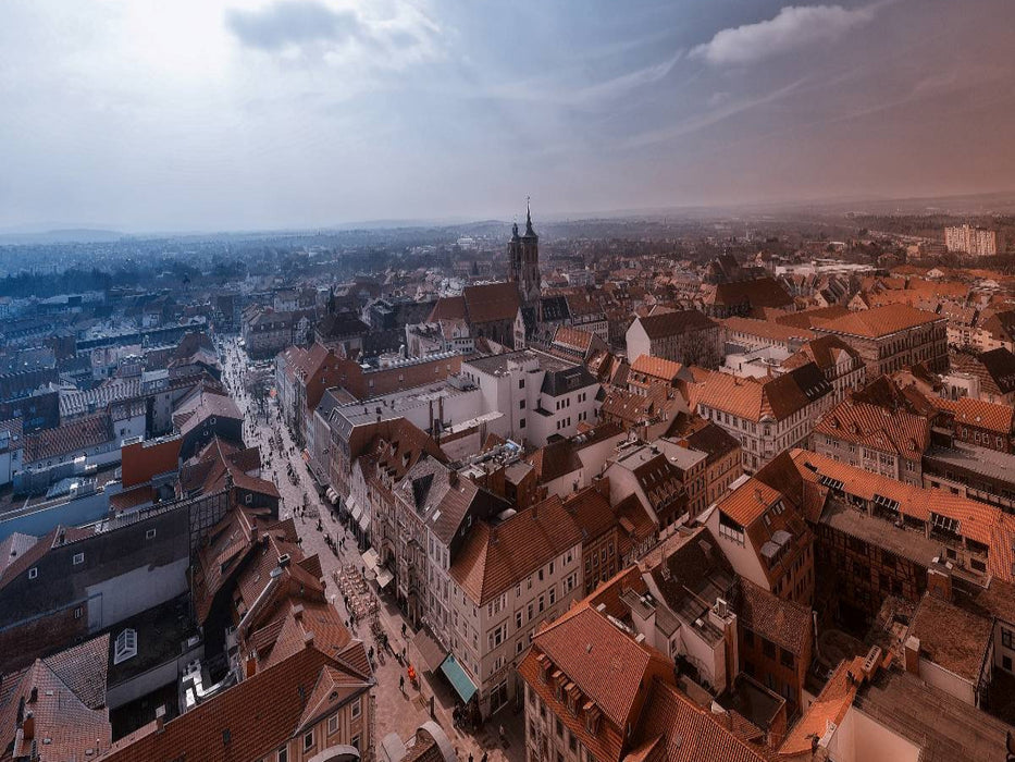 Blick vom Turm der St. Jacobi Kirche - CALVENDO Foto-Puzzle'