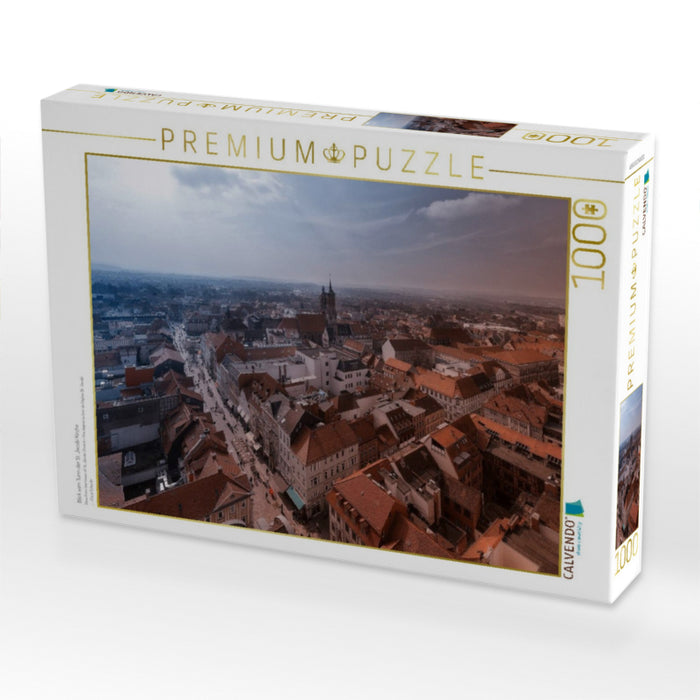 Blick vom Turm der St. Jacobi Kirche - CALVENDO Foto-Puzzle'