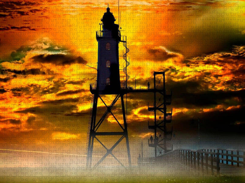 Obereversand, Dorum-Neufeld, Niedersachsen - CALVENDO Foto-Puzzle'