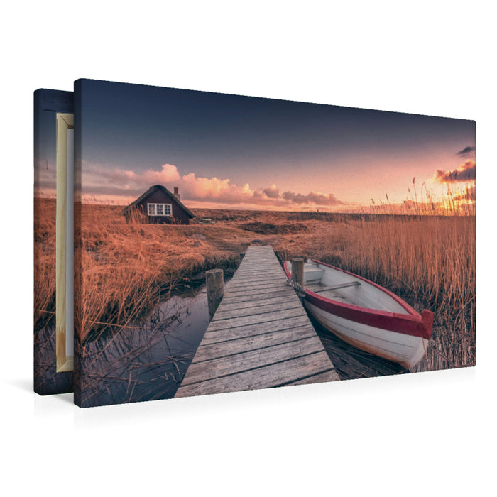 Premium Textil-Leinwand Premium Textil-Leinwand 90 cm x 60 cm quer Nymindegab