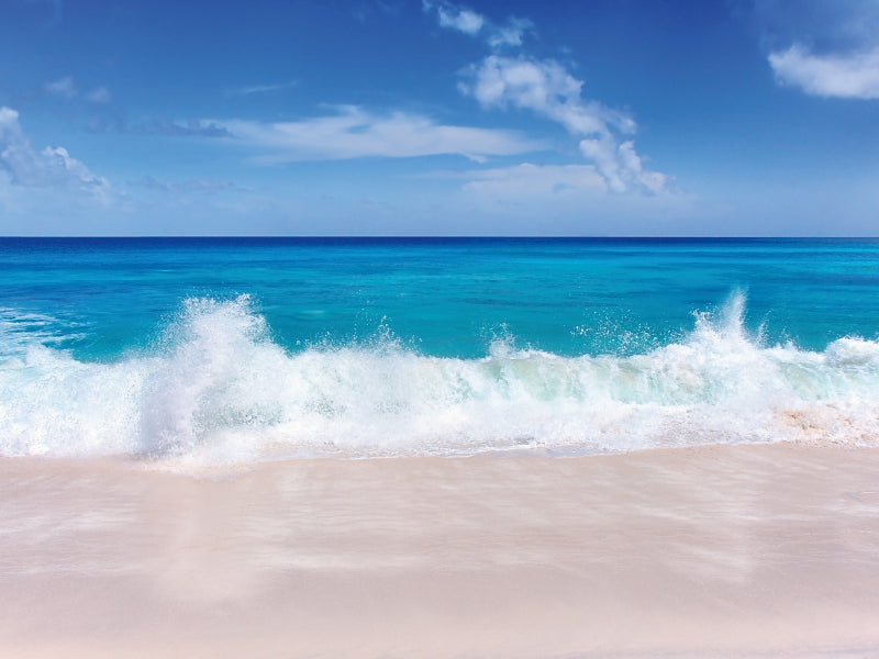 Reflets sur la plage, Seychelles - Puzzle photo CALVENDO 