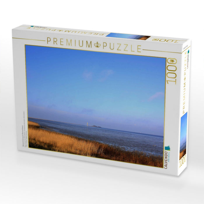 Wesermündung bei Bremerhaven - CALVENDO Foto-Puzzle'