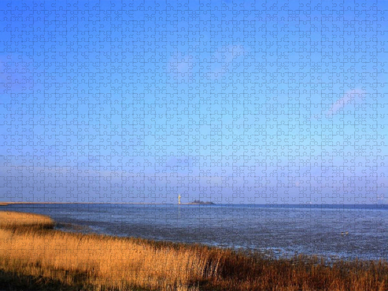 Wesermündung bei Bremerhaven - CALVENDO Foto-Puzzle'
