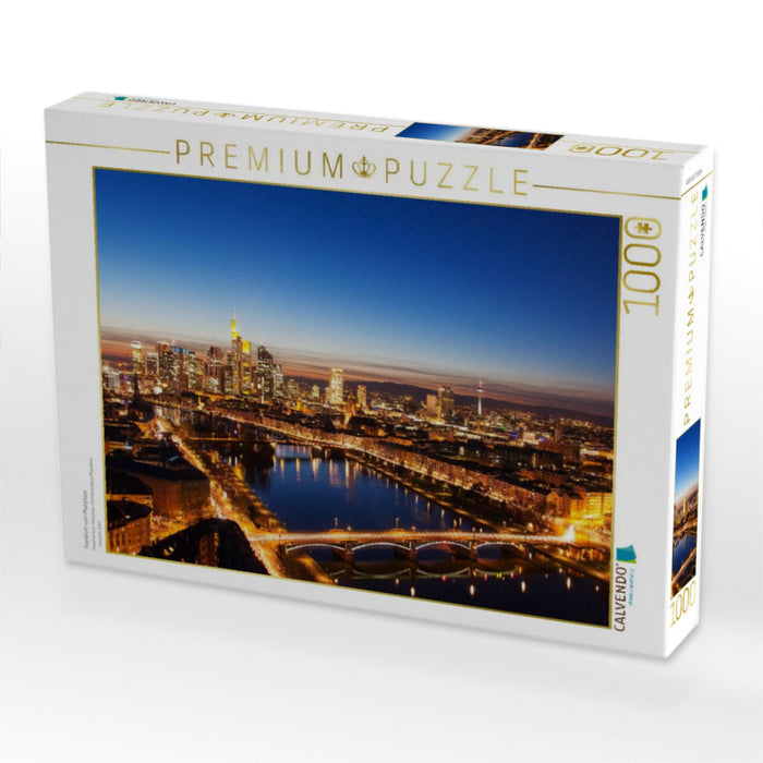 Frankfurt vom Mainplaza - CALVENDO Foto-Puzzle'