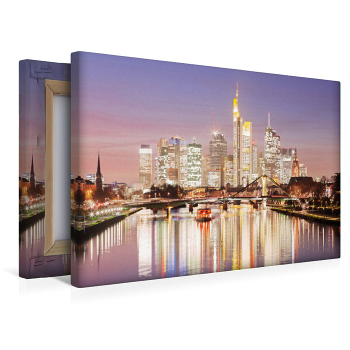 Premium Textil-Leinwand Stadt der Lichter