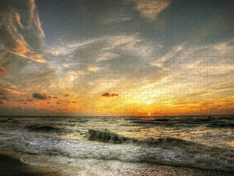 Henne Strand - Dänemark - CALVENDO Foto-Puzzle'