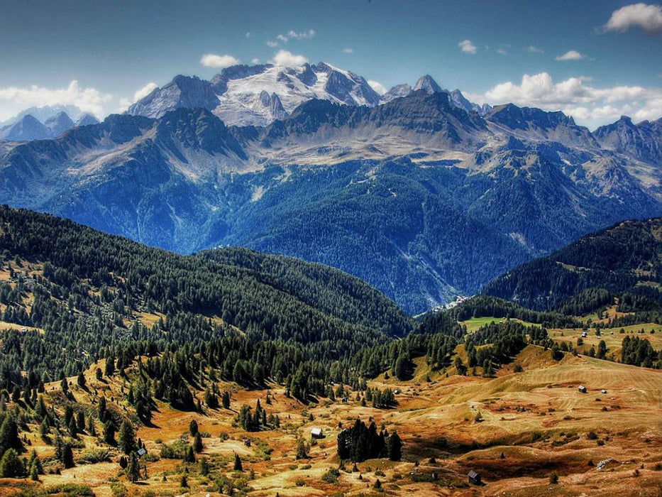 Marmolada von der Pralongia Alpe - Alta Badia - CALVENDO Foto-Puzzle'