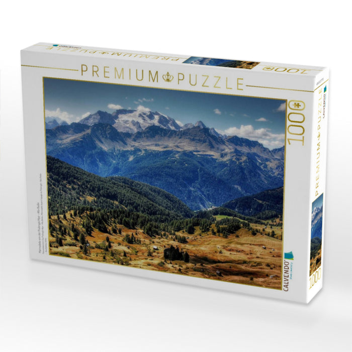 Marmolada von der Pralongia Alpe - Alta Badia - CALVENDO Foto-Puzzle'