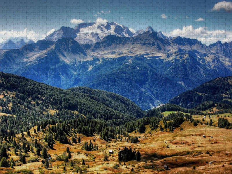Marmolada von der Pralongia Alpe - Alta Badia - CALVENDO Foto-Puzzle'