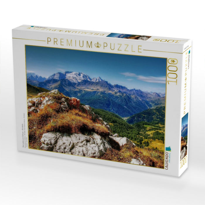 Marmolada vom Settsass - Alta Badia - CALVENDO Foto-Puzzle'