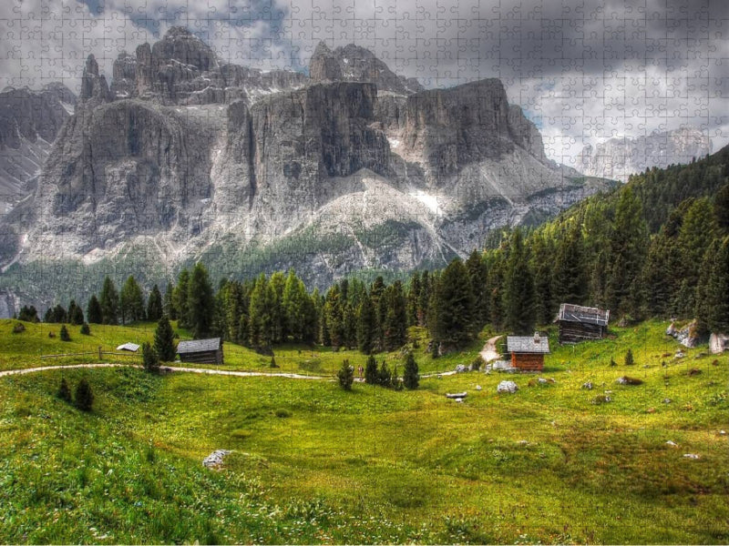 Sella Meisules - Gröden Dolomiten - CALVENDO Foto-Puzzle'