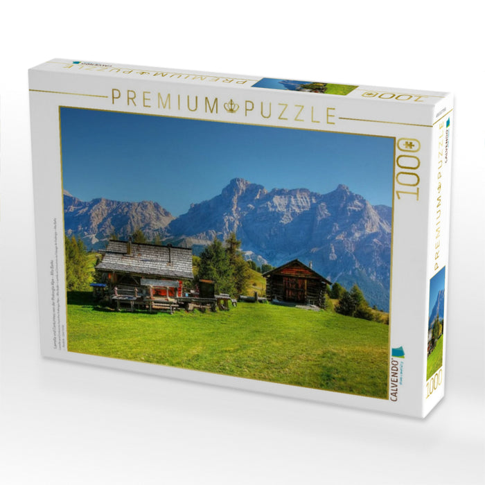 Lavrella und Conturines von der Pralongia Alpe - Alta Badia - CALVENDO Foto-Puzzle'