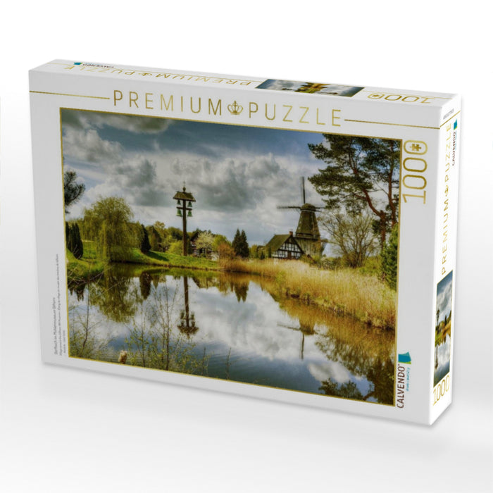 Dorfteich im Mühlenmuseum Gifhorn - CALVENDO Foto-Puzzle'