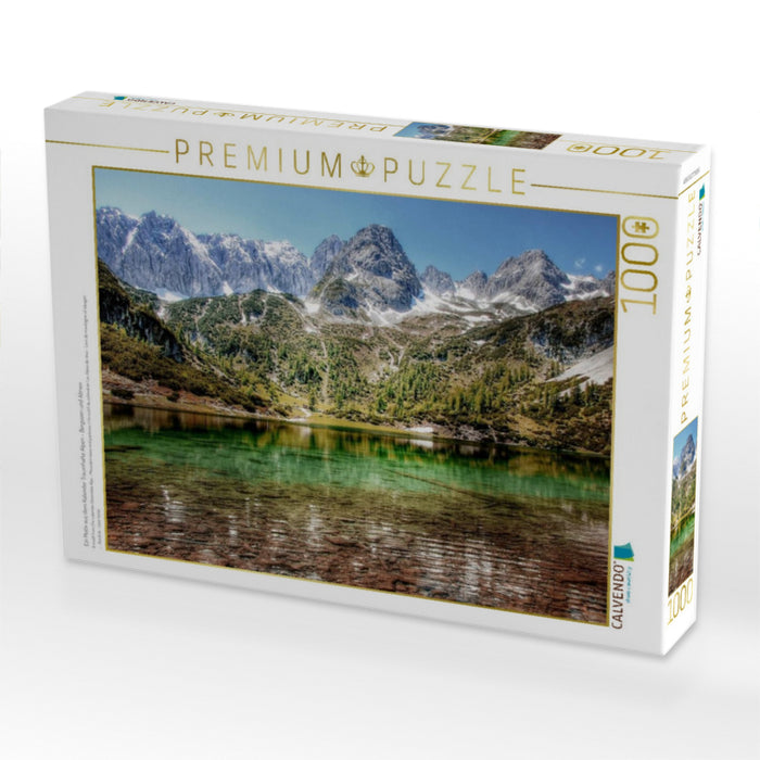Ein Motiv aus dem Kalender Traumhafte Alpen  -  Bergseen und Almen 1000 Teile Puzzle quer - CALVENDO Foto-Puzzle'