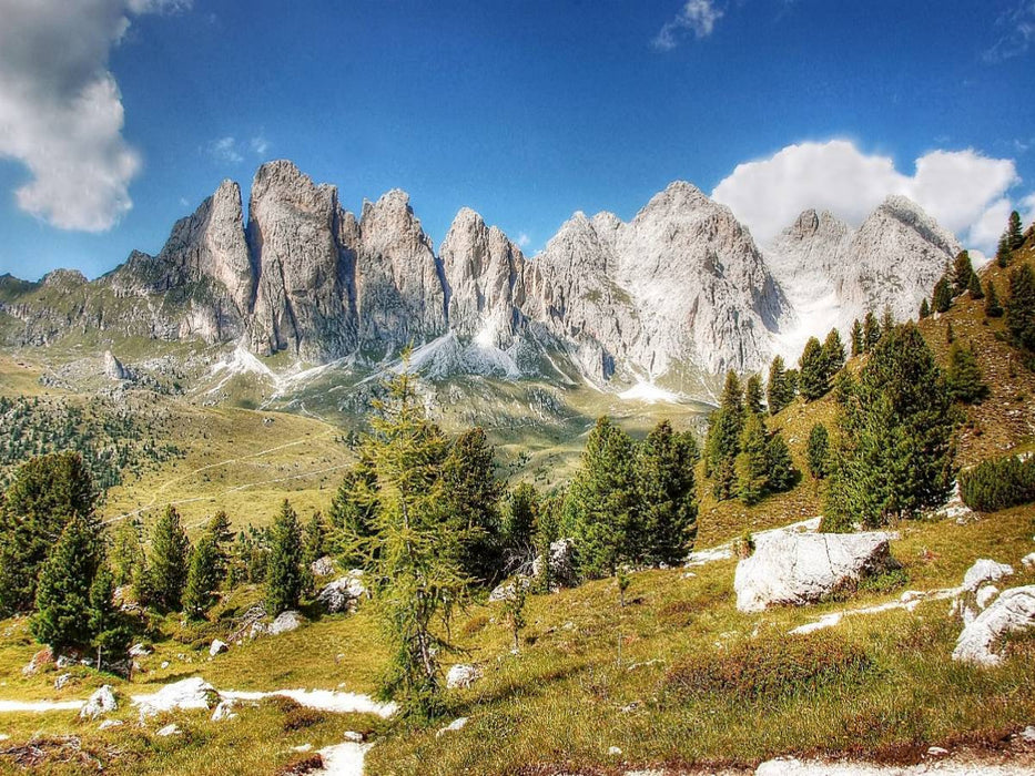 Geisler Spitzen - Sas Rigais und Furchetta - Südwände - Gröden - 3025 Hm - CALVENDO Foto-Puzzle'