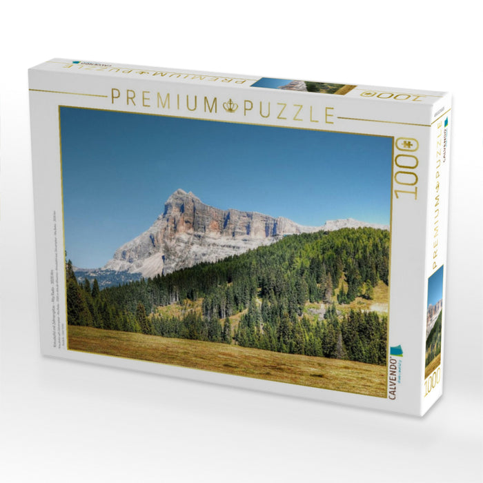 Kreuzkofel mit Zehnerspitze - Alta Badia - 3026 Hm - CALVENDO Foto-Puzzle'
