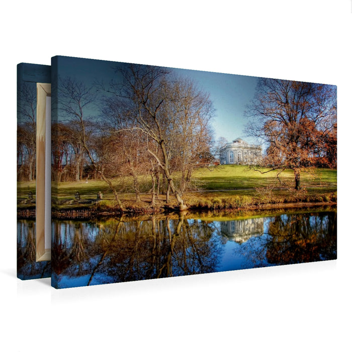 Premium Textil-Leinwand Oker bei Schloß Richmond