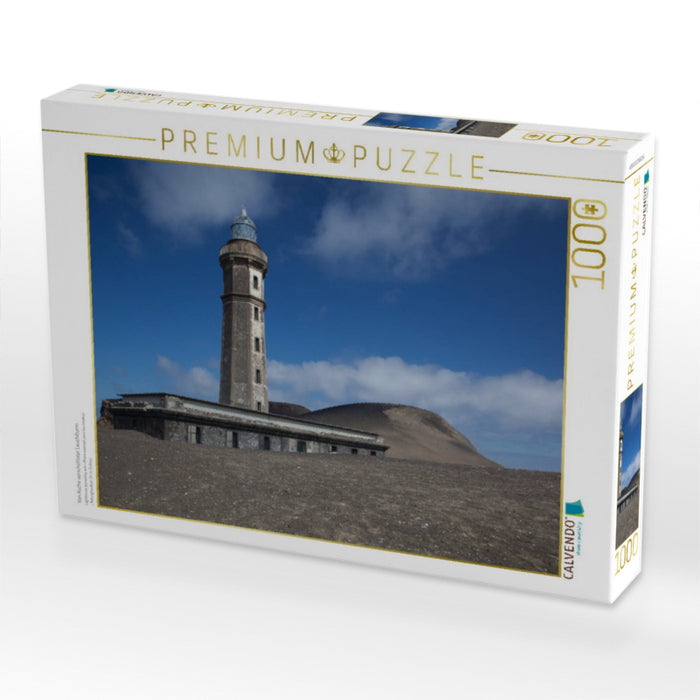 Von Asche verschütteter Leuchtturm - CALVENDO Foto-Puzzle'