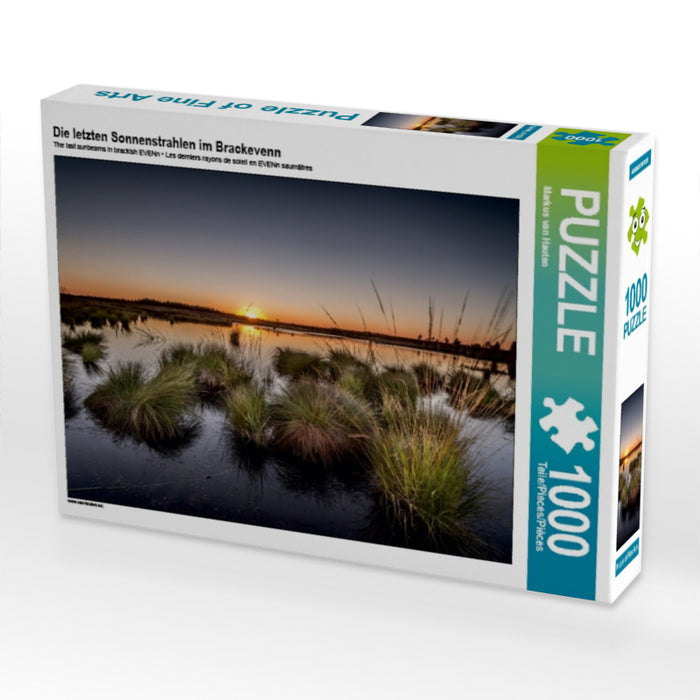 Die letzten Sonnenstrahlen im Brackevenn 1000 Teile Puzzle quer - CALVENDO Foto-Puzzle'