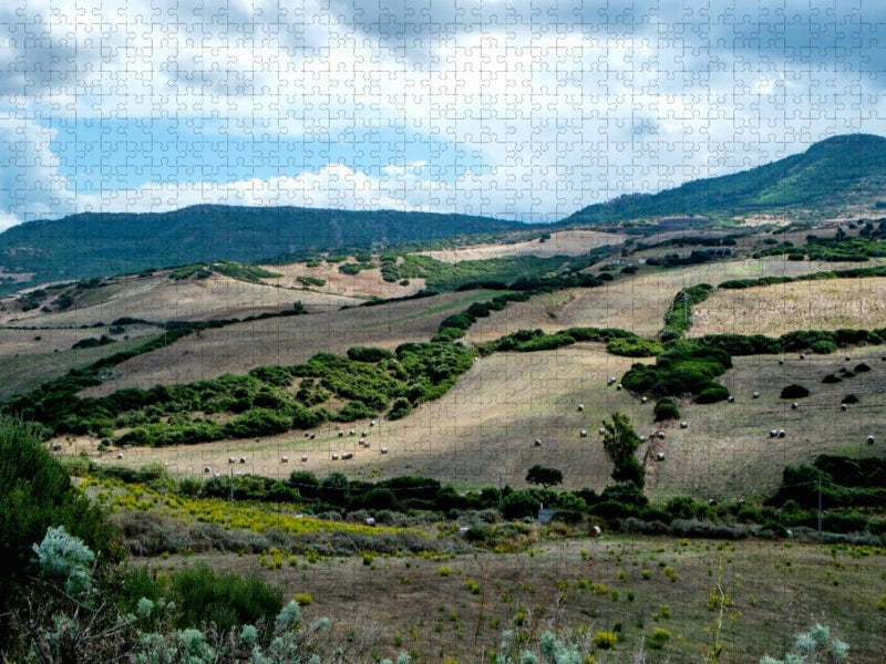 Herbstliche Felder auf Sardinien - CALVENDO Foto-Puzzle'