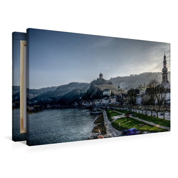 Premium Textil-Leinwand Cochem