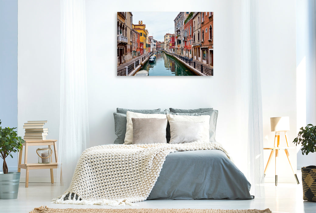 Premium Textil-Leinwand Premium Textil-Leinwand 120 cm x 80 cm quer Rio Marin - Ein Motiv aus dem Kalender Besuch in Venedig