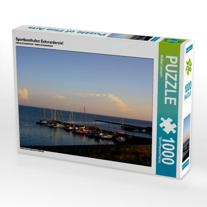 Sportboothafen Eckwardersiel 1000 Teile Puzzle quer - CALVENDO Foto-Puzzle'