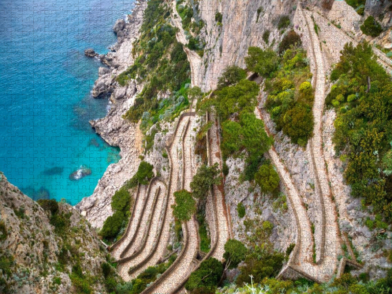 Via Krupp Capri - CALVENDO Foto-Puzzle'