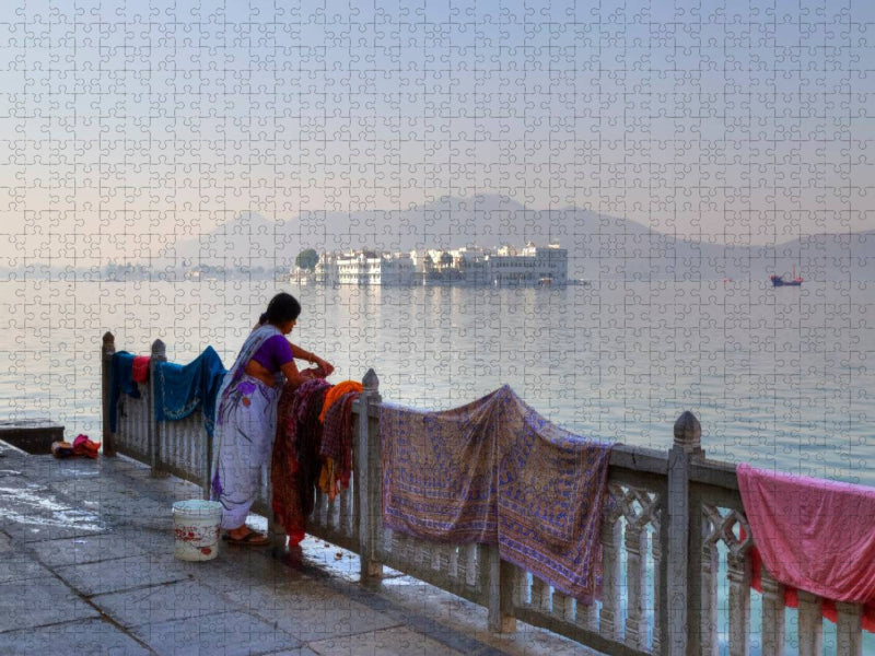 Lake Palace, Udaipur - CALVENDO Foto-Puzzle'