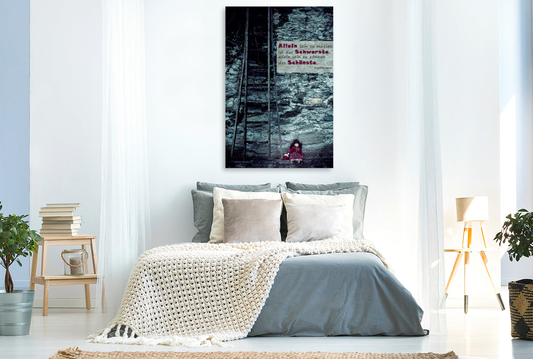 Premium Textil-Leinwand Premium Textil-Leinwand 80 cm x 120 cm  hoch Ein Motiv aus dem Kalender Lebenszeichen