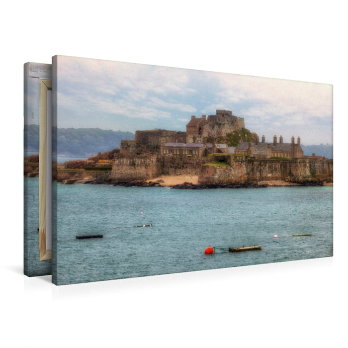 Premium Textil-Leinwand Elizabeth Castle - Jersey