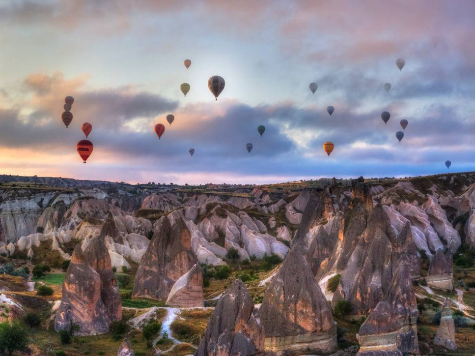 Ballons über Kappadokien - CALVENDO Foto-Puzzle'