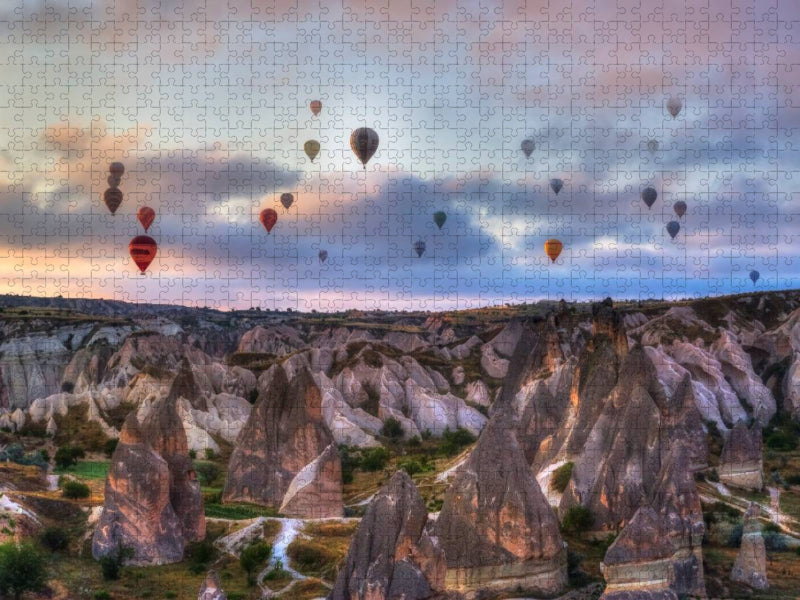 Ballons über Kappadokien - CALVENDO Foto-Puzzle'