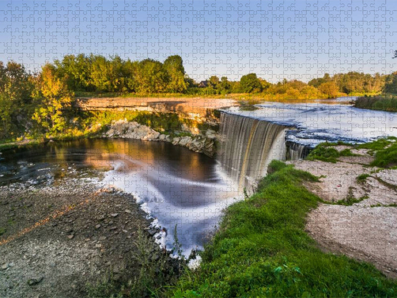 Wasserfall Jägala in Estland - CALVENDO Foto-Puzzle'