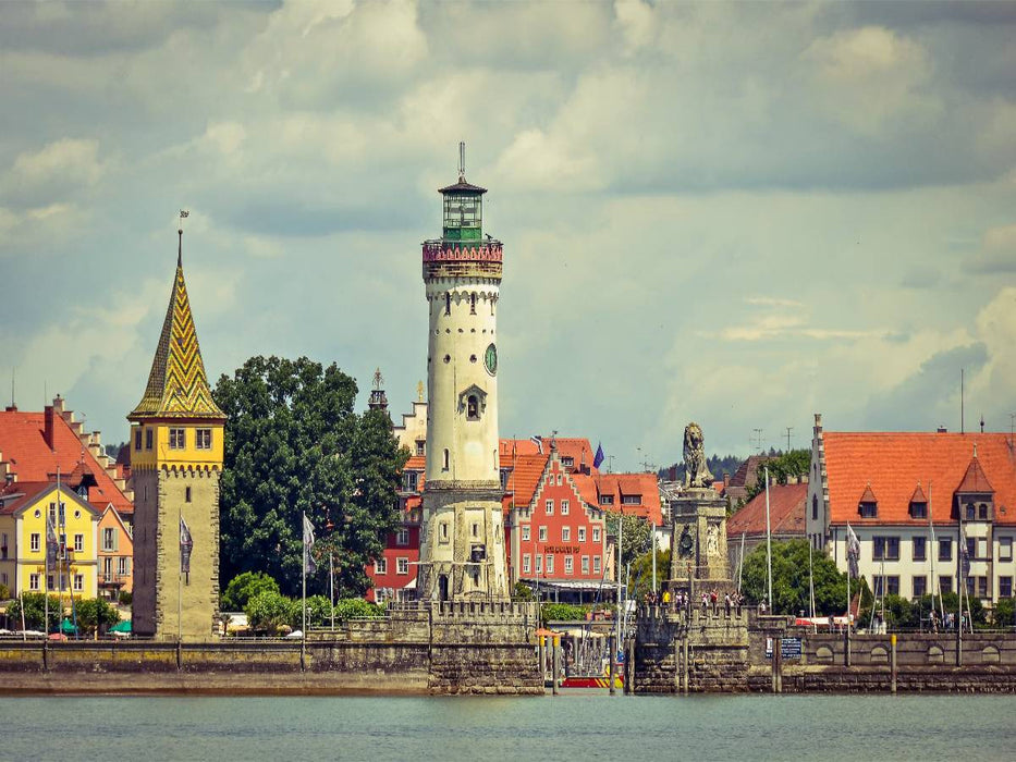 Stadtansicht Lindau am Bodensee - CALVENDO Foto-Puzzle'