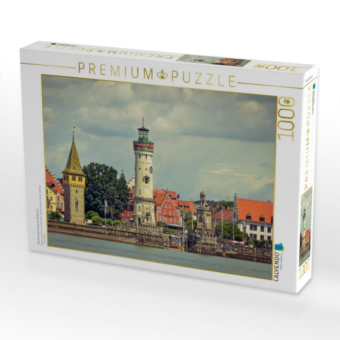 Stadtansicht Lindau am Bodensee - CALVENDO Foto-Puzzle'