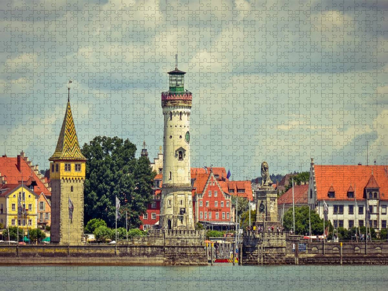 Stadtansicht Lindau am Bodensee - CALVENDO Foto-Puzzle'