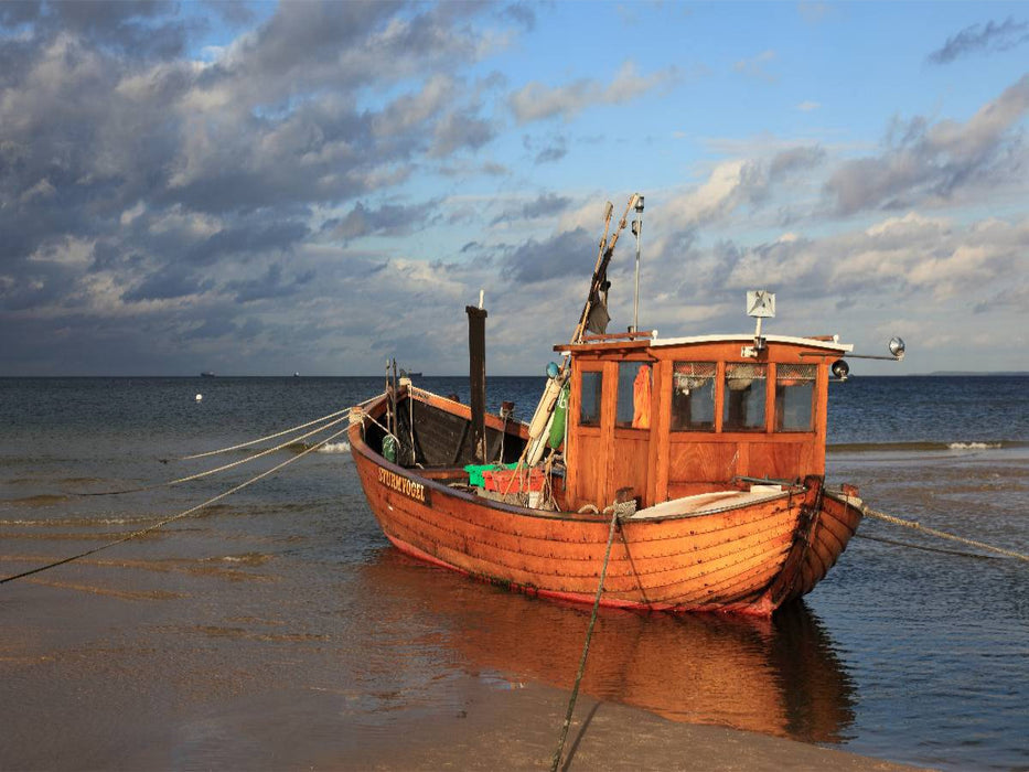 Hölzernes Fischerboot - CALVENDO Foto-Puzzle'