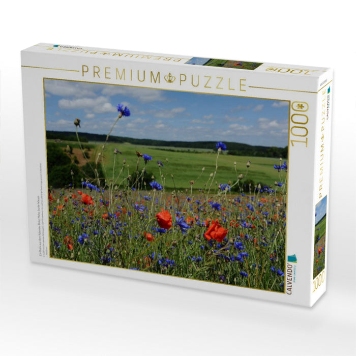 Ein Motiv aus dem Kalender Roter Mohn, bunte Wiesen - CALVENDO Foto-Puzzle'