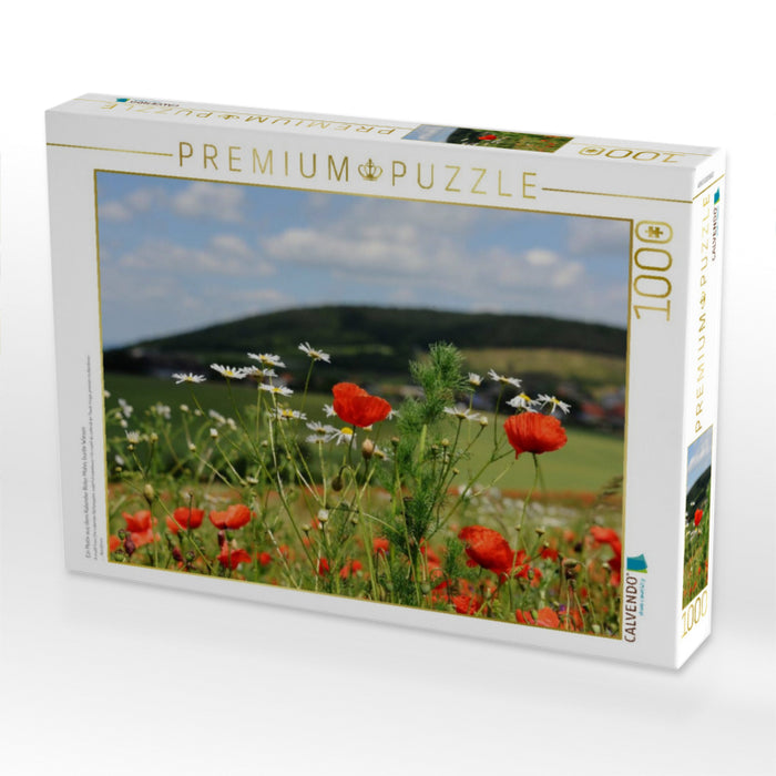 Ein Motiv aus dem Kalender Roter Mohn, bunte Wiesen - CALVENDO Foto-Puzzle'