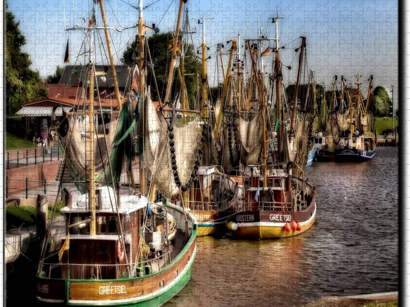 Der alte Hafen Greetsiel - CALVENDO Foto-Puzzle'