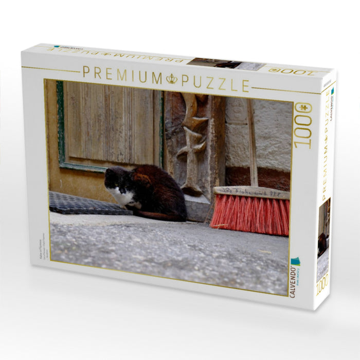 Katze in Filzmoos - CALVENDO Foto-Puzzle'