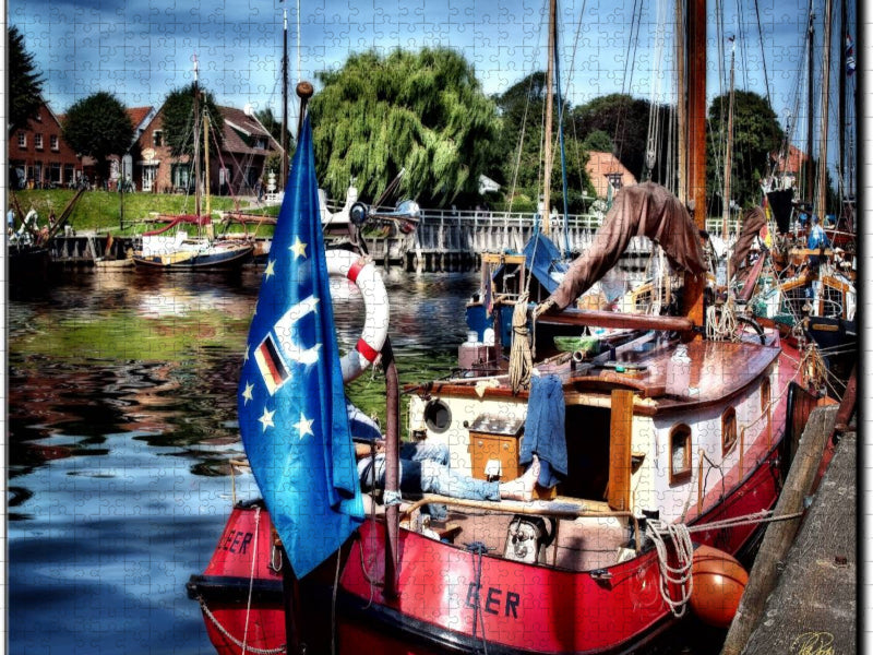 Der alte Hafen Carolinensiel - CALVENDO Foto-Puzzle'