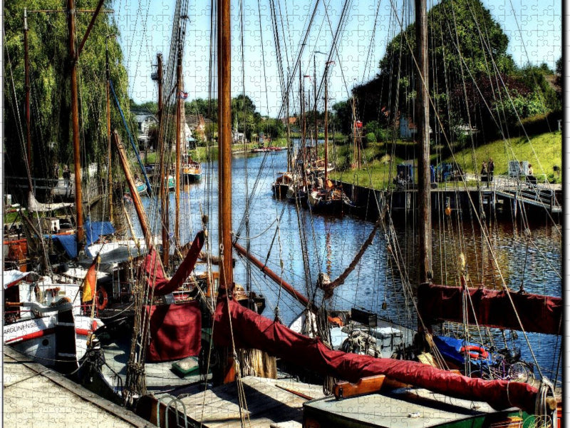 Der alte Hafen Carolinensiel - CALVENDO Foto-Puzzle'