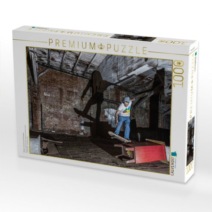 Skaten mit Licht und Schatten 1000 Teile Puzzle quer - CALVENDO Foto-Puzzle'
