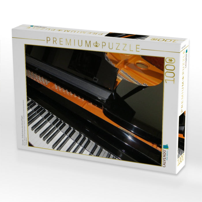 Concerto - Großaufnahme eines Konzertflügels - CALVENDO Foto-Puzzle'