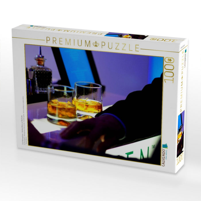 Cool Atmosphere - Whisky Gläser auf Bartheke - CALVENDO Foto-Puzzle'