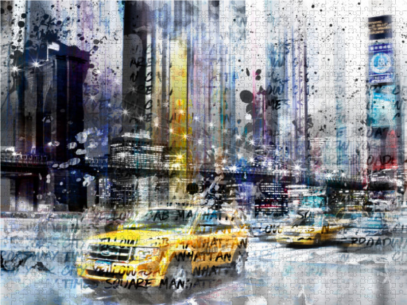 City-Art NYC Collage 1000 Teile Puzzle quer - CALVENDO Foto-Puzzle'