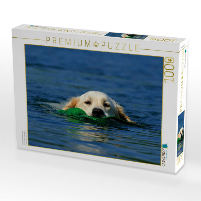 Schwimmender Hund - CALVENDO Foto-Puzzle'